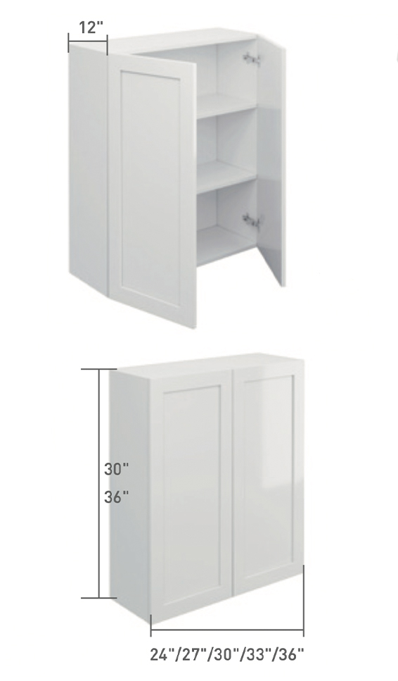 Gray Single Shaker GSS Kitchen Cabinets | Oppein Cabinetry
