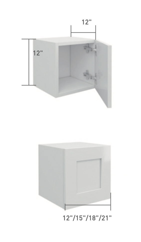 Gray Single Shaker GSS Kitchen Cabinets | Oppein Cabinetry