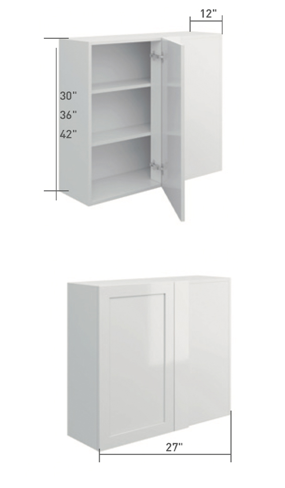 Gray Single Shaker GSS Kitchen Cabinets | Oppein Cabinetry