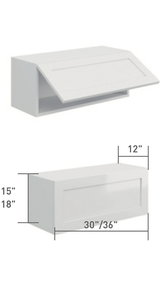 Gray Single Shaker GSS Kitchen Cabinets | Oppein Cabinetry