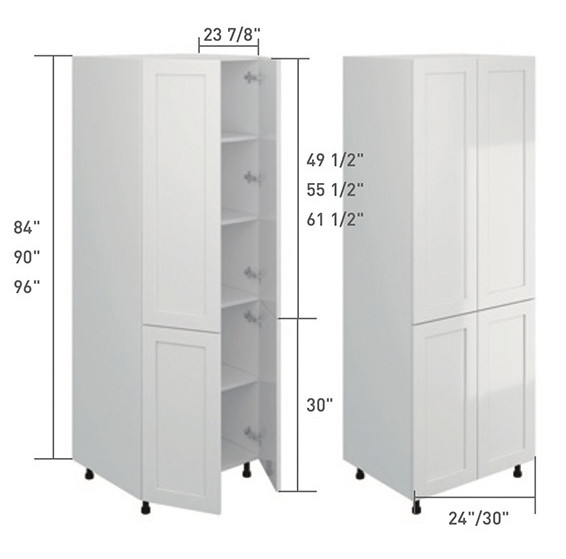 Gray Single Shaker GSS Kitchen Cabinets | Oppein Cabinetry
