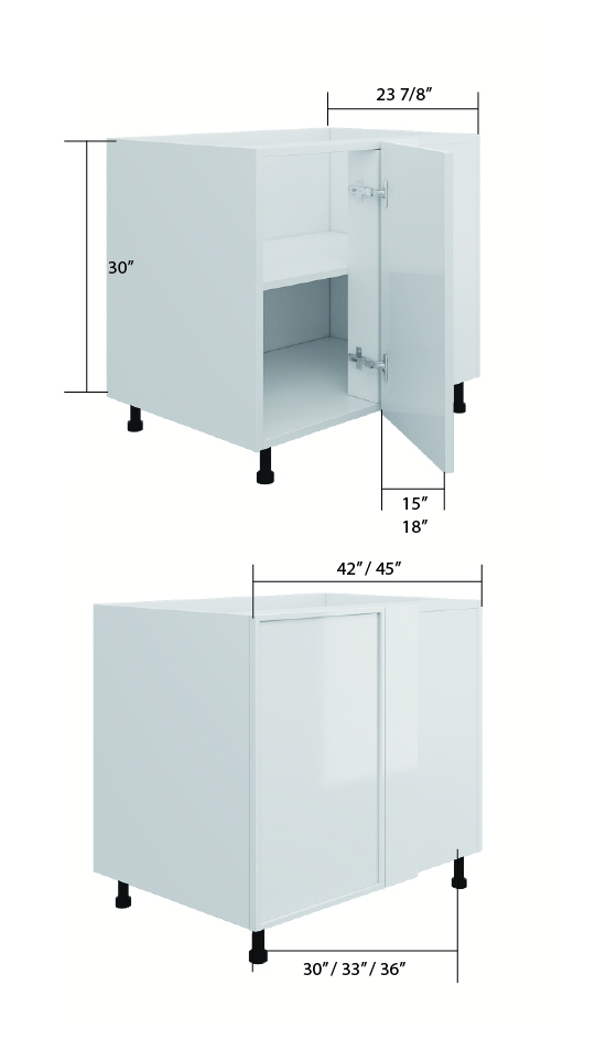 Gray Single Shaker GSS Kitchen Cabinets | Oppein Cabinetry
