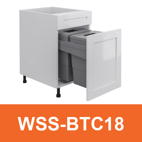 Base Trash Can Cabinet (1 Drawer + 1 Door)