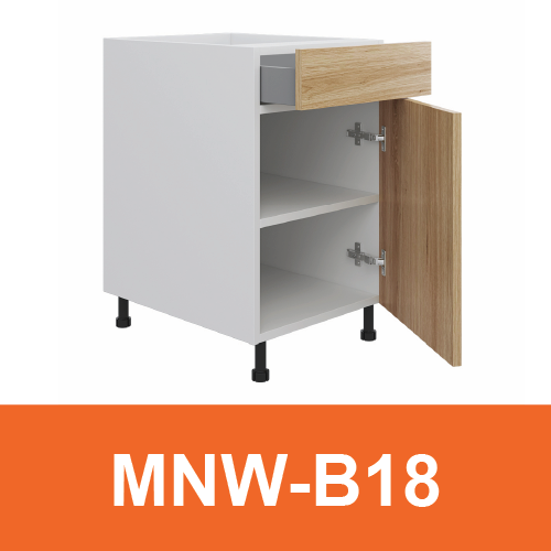 [PLY-MNW-B18] Base Cabinet (1 Drawer + 1 Door)