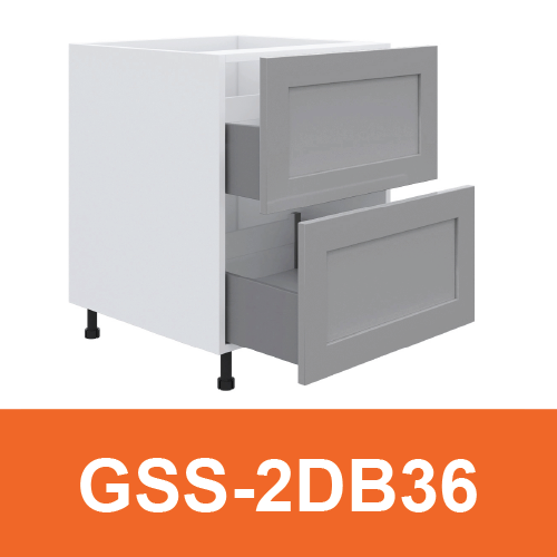 [PLY-GSS-2DB36] 2 Drawer Base Cabinet