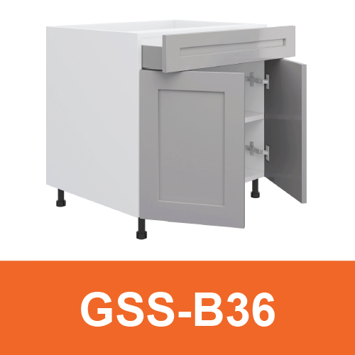 [PLY-GSS-B36] Base Cabinet (1 Drawer + 2 Door)