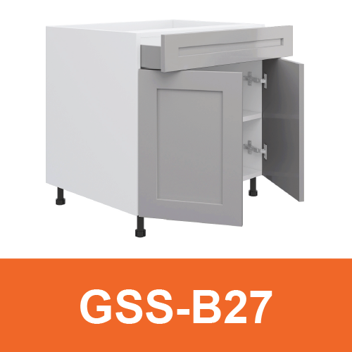[PLY-GSS-B27] Base Cabinet (1 Drawer + 2 Door)