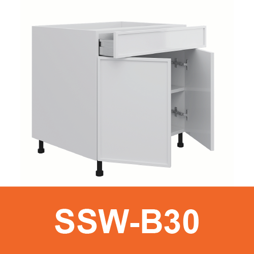 [PLY-SSW-B30] Base Cabinet (1 Drawer + 2 Door)