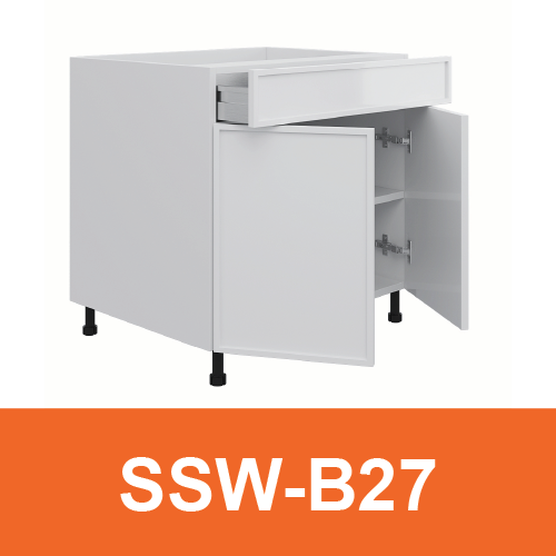 [PLY-SSW-B27] Base Cabinet (1 Drawer + 2 Door)