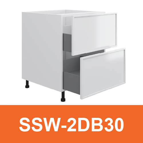 [PLY-SSW-2DB30] 2 Drawer Base Cabinet
