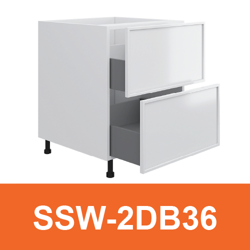 [PLY-SSW-2DB36] 2 Drawer Base Cabinet
