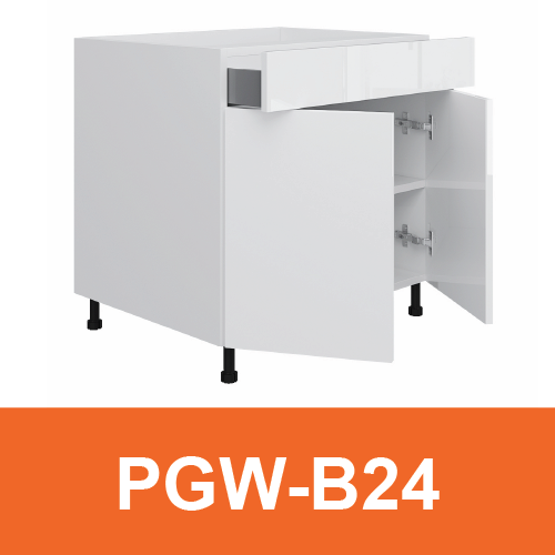 [PLY-PGW-B24] Base Cabinet (1 Drawer + 2 Door)
