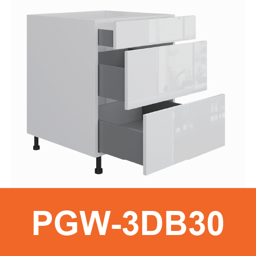 [PLY-PGW-3DB30] 3 Drawers Base Cabinet