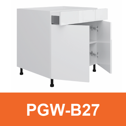 [PLY-PGW-B27] Base Cabinet (1 Drawer + 2 Door)