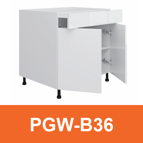 [PLY-PGW-B36] Base Cabinet (1 Drawer + 2 Door)