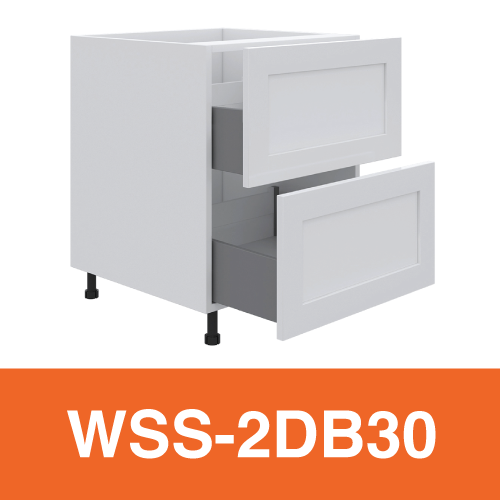 [PLY-WSS-2DB30] 2 Drawer Base Cabinet
